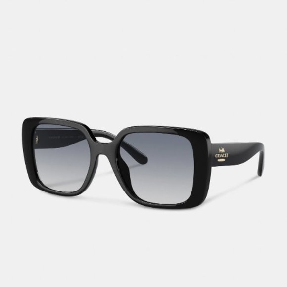 $165 *NEW* COACH Oversized Square Sunglasses (1 Black) - Picture 7 of 8